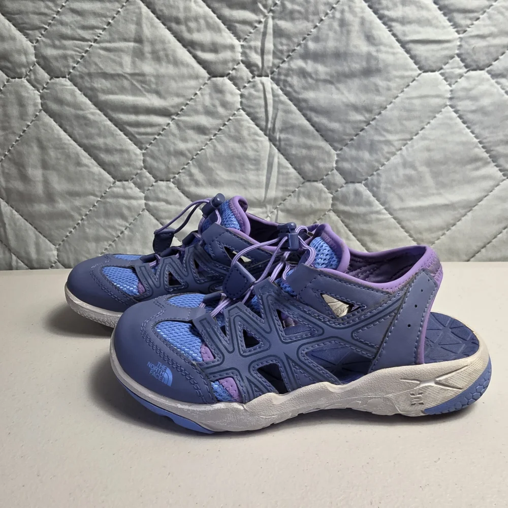 The North Face Kids Blue/Purple Sandal Sneakers Hiking Shoes Size 3